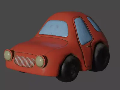 Cartoon Car Collection 3D Model Pack