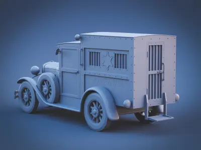 Police car 3D print model