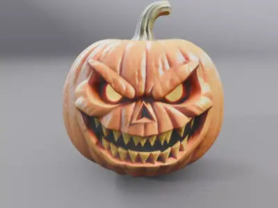 evil pumpkin 3D model