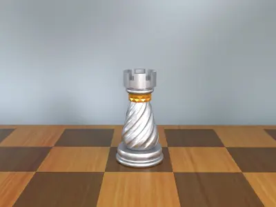 Rook 3D Luxury Chess Pieces 3D Print Model 3D print model 3D print model