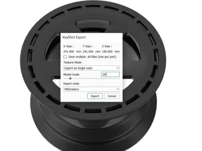 AMG car rim design 3D print model