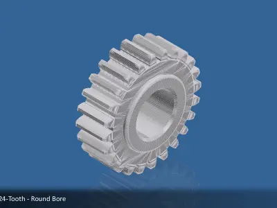 24-Tooth Spur Gear 03 3D print model