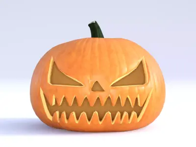 Pumpkin Halloween  Low-poly 3D model