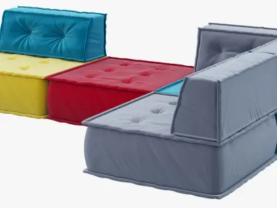 Interia Siesta sofa 3D model