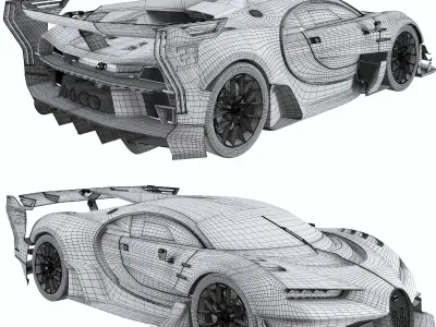 bugatti vision 3D model