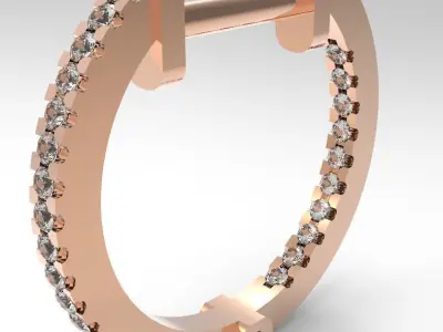 hoop earrings 3D print model