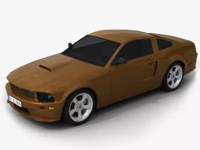 Generic Muscle Car 3D model