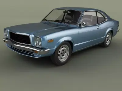 Mazda 818 Grand Familia Coupe 3D model