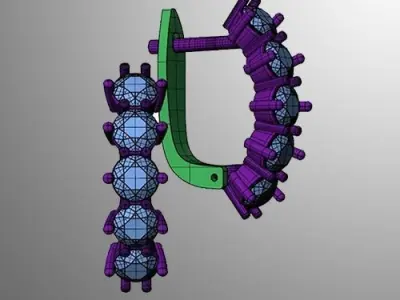 Earrings n 66 3D print model