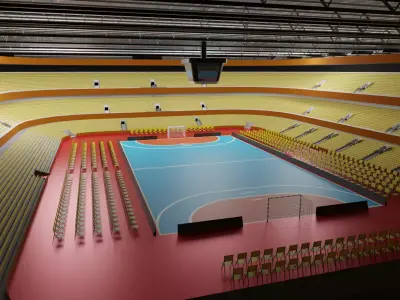 Handball Stadium Low-poly 3D model