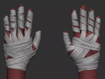 Hand Wraps Doctor Strange Low-poly 3D model