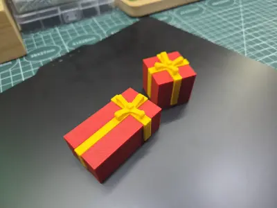 Modular Gift Box with Detachable Ribbon 3D print model