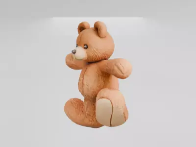 Teddy Bear 3D Model Cute Printable Toy 3D print model