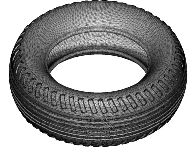 Premium Automotive Tyre 3D print model