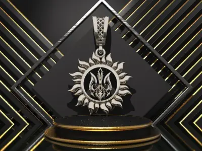 Ukrainian Trident 3D print model