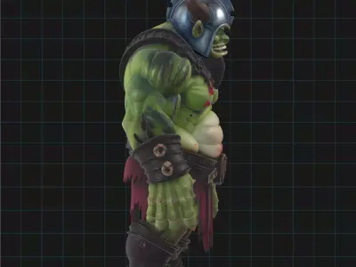 Orc Warrior Character Fantasy Creature 3D model