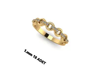 Ring diamond  3D print model