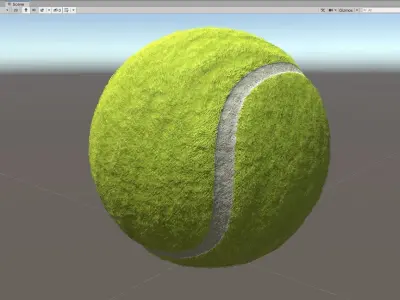 Tennis Ball - 3D VR  AR  game ready  Low-poly 3D model