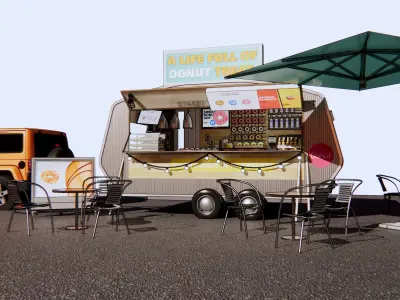dining car 3D model