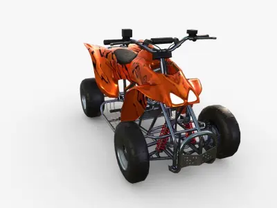 Quad Bike  Low-poly 3D model