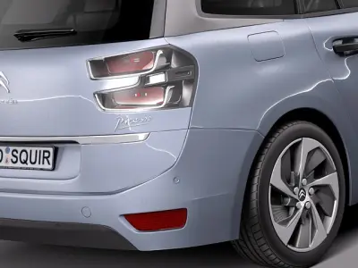 Citroen Grand C4 Picasso -2014 3D model