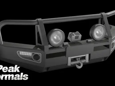 ARB Deluxe LandCrusier Bullbar Low-poly 3D model