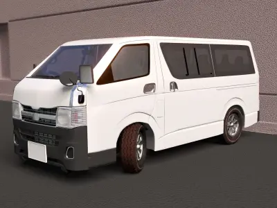 Toyota Hiace van 3D model