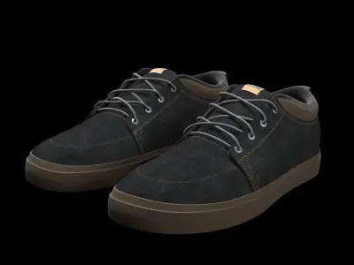 Leather Sport Shoes 3D model