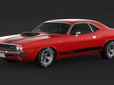 1970 Dodge Challenger Mopar 3D model