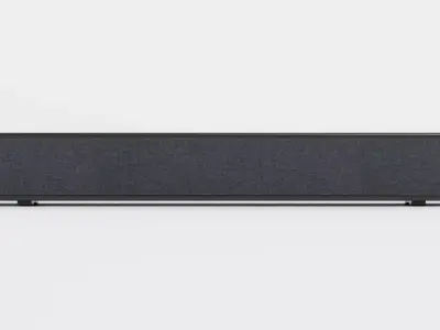 Soundbar V2 - Universal Black Audio Speaker Low-poly 3D model