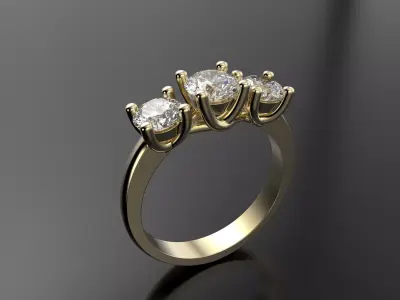 Beautiful Women ring 3D print model