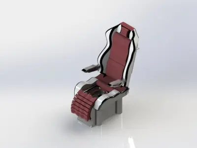 Truck Seat with Toilet 3D model