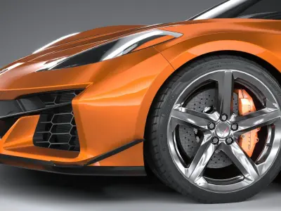 Chevrolet Corvette C8 Z06 CG 2023 lowpoly 3D model