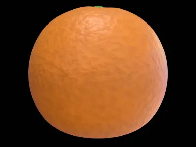 Orange  Low Poly 3D Model 3D model