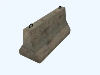 Road Blocker 3D model