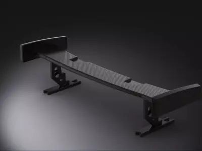 Spoiler technical automotive tuning part 3D model