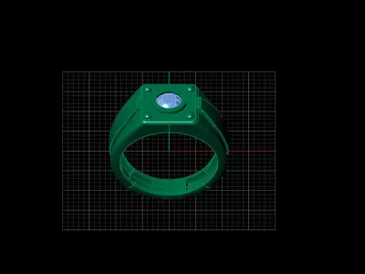 Print Ready STL 3DM  Gents Rings Diamond Men Ring  3D print model 78