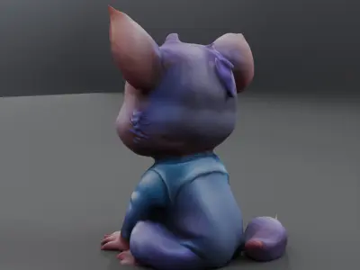 decoration doll sculpture 3D model
