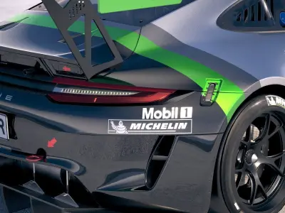 Porsche 911 GT3R 2019 3D model
