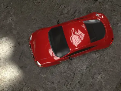 AUDI tt Low-poly 3D model