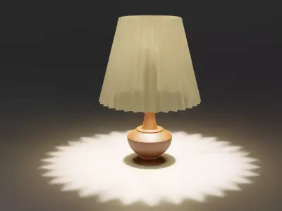 3D Lamp model Low-poly 3D model