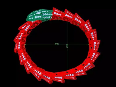 bvlgari snake bracelet 3D print model 3D print model