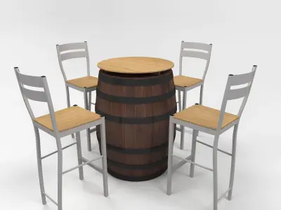 Chair Bar 1 3D model