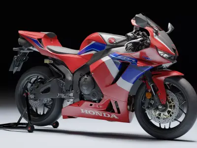 Honda CBR 600RR 2021 Low-poly 3D model