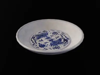 Chinese cultural relics Low-poly 3D model