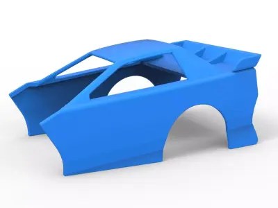 Shell of New Zealand Modified Stock car Version 2 Scale 1 to 25 3D print model