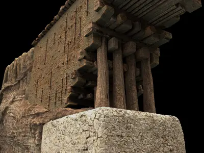 Wooden Bridge 3D Model 3D model