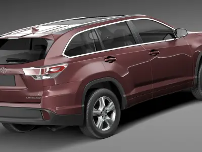 Toyota Highlander 2014 3D model