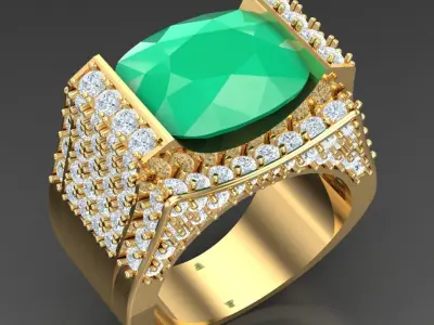 Luxury Men Rings Designs 5MR042 3D print model