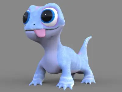 Frozens 2 Bruni Low-poly 3D model